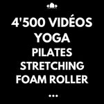 4500 vidéos yoga pilates stretching foam roller