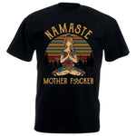 t-shirt noir namaste humour yoga