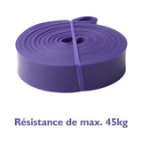 la bande violette a une résistance maximum de 45 kilos 